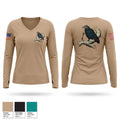 528th company 77258134 Women's Long Sleeve V-neck Shirt - 1