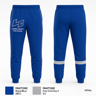 Joggers, Lewis County High School, Men's Soccer, Teamtime, Team time, sublimation, custom sports apparel, team uniforms, spirit wear, spiritwear, sports uniforms, custom shirts, team store, custom team store, fundraiser sports, apparel fundraiser