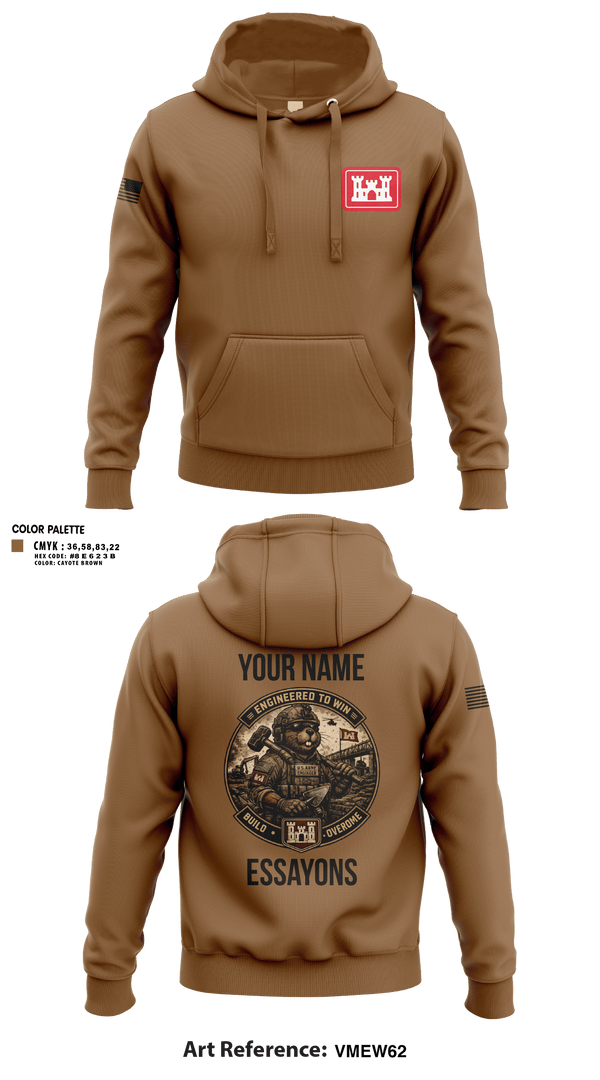 Hoodie, 279 EN DET, Army, Teamtime, Team time, sublimation, custom sports apparel, team uniforms, spirit wear, spiritwear, sports uniforms, custom shirts, team store, custom team store, fundraiser sports, apparel fundraiser