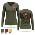 MUMS-14 Women's Long Sleeve V-neck Shirt - 1