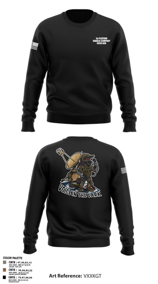 Crew Neck Sweatshirt, CCO 603 ASB 3CAB, Army, Teamtime, Team time, sublimation, custom sports apparel, team uniforms, spirit wear, spiritwear, sports uniforms, custom shirts, team store, custom team store, fundraiser sports, apparel fundraiser