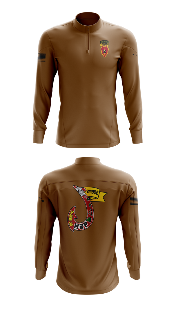 Quarter Zip Jacket, H2F, 2nd Mobile Brigade, 25th Infantry Division, Army, Teamtime, Team time, sublimation, custom sports apparel, team uniforms, spirit wear, spiritwear, sports uniforms, custom shirts, team store, custom team store, fundraiser sports, apparel fundraiser