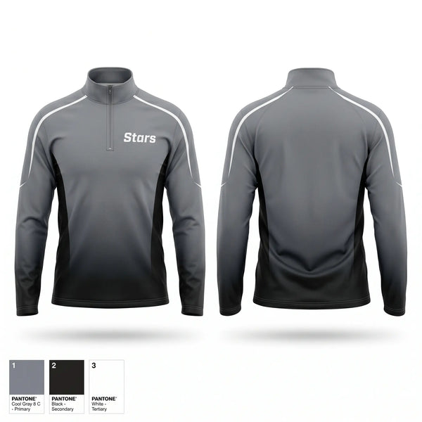 Quarter Zip Jacket, Stars, Softball, Teamtime, Team time, sublimation, custom sports apparel, team uniforms, spirit wear, spiritwear, sports uniforms, custom shirts, team store, custom team store, fundraiser sports, apparel fundraiser