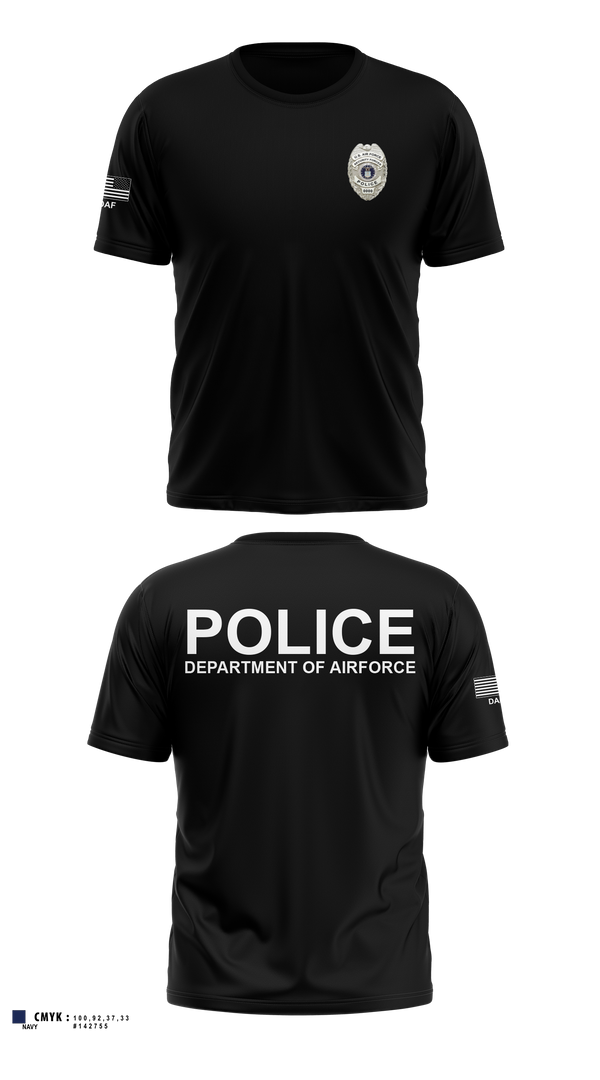 Short Sleeve Performance Shirt, DEPARTMENT OF AIRFORCE, Police, Teamtime, Team time, sublimation, custom sports apparel, team uniforms, spirit wear, spiritwear, sports uniforms, custom shirts, team store, custom team store, fundraiser sports, apparel fundraiser