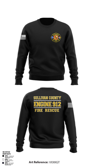 Crew Neck Sweatshirt, SCVFD Test, Fire Department, Teamtime, Team time, sublimation, custom sports apparel, team uniforms, spirit wear, spiritwear, sports uniforms, custom shirts, team store, custom team store, fundraiser sports, apparel fundraiser