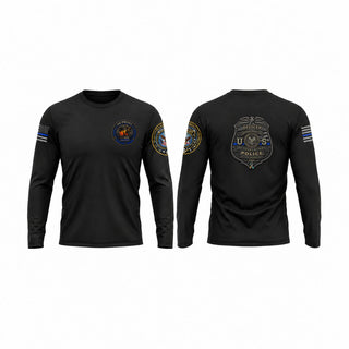 Long Sleeve Performance Shirt, Veteran Affairs Police Department Federal Officer, Police, Teamtime, Team time, sublimation, custom sports apparel, team uniforms, spirit wear, spiritwear, sports uniforms, custom shirts, team store, custom team store, fundraiser sports, apparel fundraiser