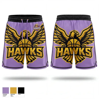 Hawks Basketball 10894422 Mens Reversible Basketball Shorts - 1