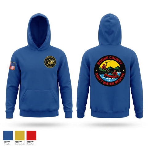 Hoodie, Boone County Swift Water Rescue, Fire Department, Teamtime, Team time, sublimation, custom sports apparel, team uniforms, spirit wear, spiritwear, sports uniforms, custom shirts, team store, custom team store, fundraiser sports, apparel fundraiser