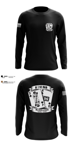 Long Sleeve Performance Shirt, B/741BEB, Army, Teamtime, Team time, sublimation, custom sports apparel, team uniforms, spirit wear, spiritwear, sports uniforms, custom shirts, team store, custom team store, fundraiser sports, apparel fundraiser