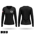 Lawrence Police Department SWAT 61478826 Women's Long Sleeve V-neck Shirt - 1