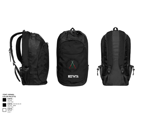 Gear Bag, NEFWTA, , Teamtime, Team time, sublimation, custom sports apparel, team uniforms, spirit wear, spiritwear, sports uniforms, custom shirts, team store, custom team store, fundraiser sports, apparel fundraiser