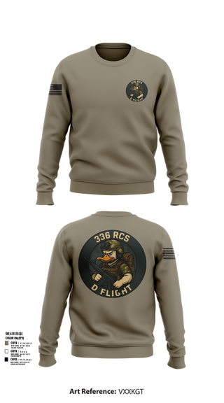 Crew Neck Sweatshirt, 336 RCS D Flight, , Teamtime, Team time, sublimation, custom sports apparel, team uniforms, spirit wear, spiritwear, sports uniforms, custom shirts, team store, custom team store, fundraiser sports, apparel fundraiser
