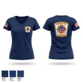 Church Hill Fire Department 74444254 Women's Short Sleeve V-neck Shirt - 1