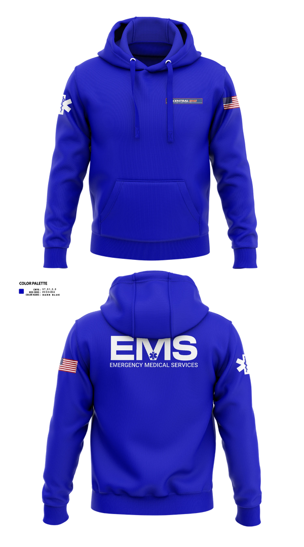 Hoodie, Central EMS, EMS/EMT, Teamtime, Team time, sublimation, custom sports apparel, team uniforms, spirit wear, spiritwear, sports uniforms, custom shirts, team store, custom team store, fundraiser sports, apparel fundraiser