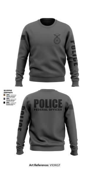 Crew Neck Sweatshirt, 96 SFS / Eglin Police, Air Force, Teamtime, Team time, sublimation, custom sports apparel, team uniforms, spirit wear, spiritwear, sports uniforms, custom shirts, team store, custom team store, fundraiser sports, apparel fundraiser