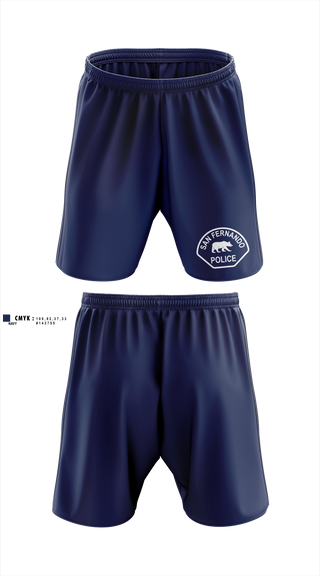 Athletic Shorts With Pockets, San Fernando Police Department, Police, Teamtime, Team time, sublimation, custom sports apparel, team uniforms, spirit wear, spiritwear, sports uniforms, custom shirts, team store, custom team store, fundraiser sports, apparel fundraiser