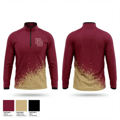 Doss High School Track & Field 65779379 Quarter Zip Jacket - 1