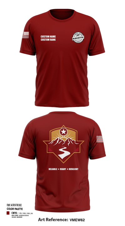 Fort Bliss DENTAC 45605501 Short Sleeve Performance Shirt - 93