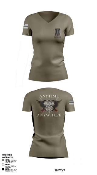 Women's Short Sleeve Vneck Shirt, 946th FRSD, Army, Teamtime, Team time, sublimation, custom sports apparel, team uniforms, spirit wear, spiritwear, sports uniforms, custom shirts, team store, custom team store, fundraiser sports, apparel fundraiser