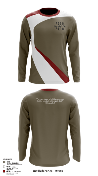 Long Sleeve Performance Shirt, Poco Pato, , Teamtime, Team time, sublimation, custom sports apparel, team uniforms, spirit wear, spiritwear, sports uniforms, custom shirts, team store, custom team store, fundraiser sports, apparel fundraiser