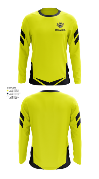 Long Sleeve Performance Shirt, Battle Creek Central Bearcats Flag Football, Track & Field, Teamtime, Team time, sublimation, custom sports apparel, team uniforms, spirit wear, spiritwear, sports uniforms, custom shirts, team store, custom team store, fundraiser sports, apparel fundraiser
