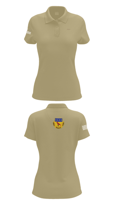 Alpha BTRY 2/138th FA 84014015 Women's Short Sleeve Performance Polo  - 90