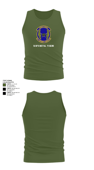 Tank Top, 51SFS Metal Tigers, Air Force, Teamtime, Team time, sublimation, custom sports apparel, team uniforms, spirit wear, spiritwear, sports uniforms, custom shirts, team store, custom team store, fundraiser sports, apparel fundraiser