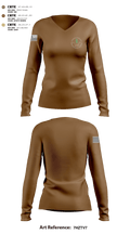 Alabama-Coushatta Wildland Fire Management 34946302 Women's Long Sleeve V-neck Shirt - 2