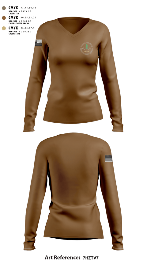Women's Long Sleeve Vneck Shirt, Alabama-Coushatta Wildland Fire Management, Fire Department, Teamtime, Team time, sublimation, custom sports apparel, team uniforms, spirit wear, spiritwear, sports uniforms, custom shirts, team store, custom team store, fundraiser sports, apparel fundraiser