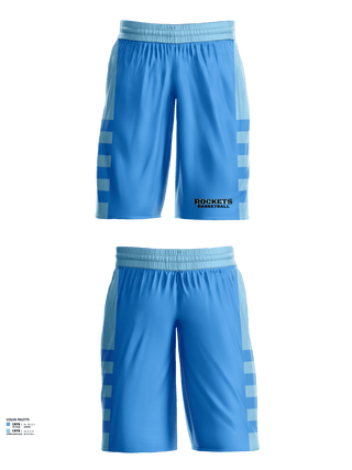Mens Basketball Shorts, Rockets, Men's Basketball, Teamtime, Team time, sublimation, custom sports apparel, team uniforms, spirit wear, spiritwear, sports uniforms, custom shirts, team store, custom team store, fundraiser sports, apparel fundraiser
