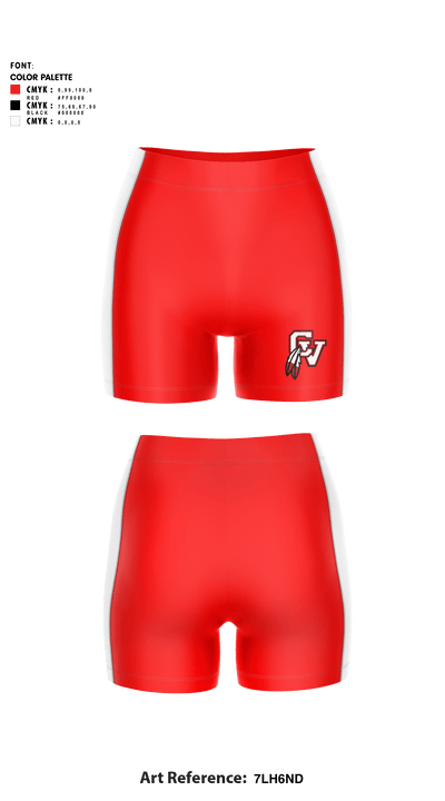 Big Reds 21952547 Women's Compression Shorts - 1
