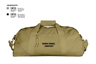 Duffle Bag, 593rd Signal Company, Army, Teamtime, Team time, sublimation, custom sports apparel, team uniforms, spirit wear, spiritwear, sports uniforms, custom shirts, team store, custom team store, fundraiser sports, apparel fundraiser