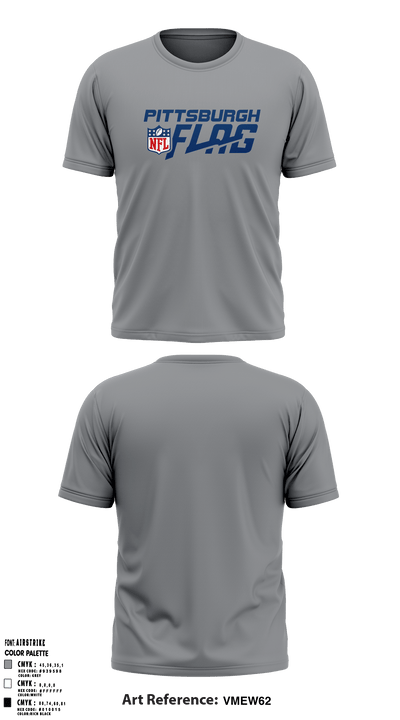 Pittsburgh Nfl League 82802585 Short Sleeve Performance Shirt - 35