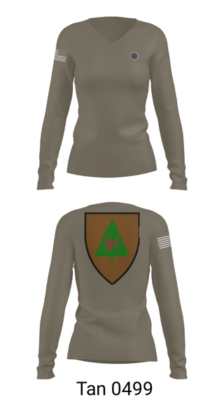 Women's Long Sleeve Vneck Shirt, 4-361st OC/T, Army, Teamtime, Team time, sublimation, custom sports apparel, team uniforms, spirit wear, spiritwear, sports uniforms, custom shirts, team store, custom team store, fundraiser sports, apparel fundraiser