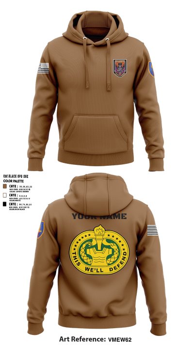 Delta Co, 2-13th AVN REGT_CADRE 68072137 Hoodie - 8