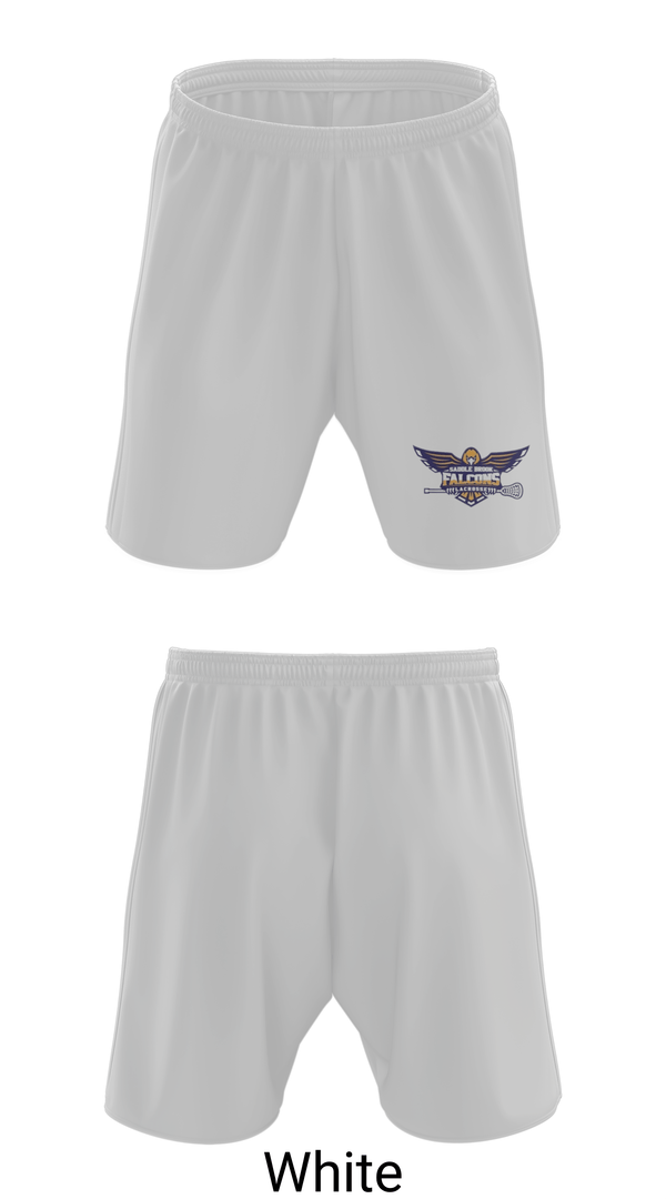 Athletic Shorts With Pockets, Saddle Brook Falcons Lacrosse, Men's Lacrosse, Teamtime, Team time, sublimation, custom sports apparel, team uniforms, spirit wear, spiritwear, sports uniforms, custom shirts, team store, custom team store, fundraiser sports, apparel fundraiser