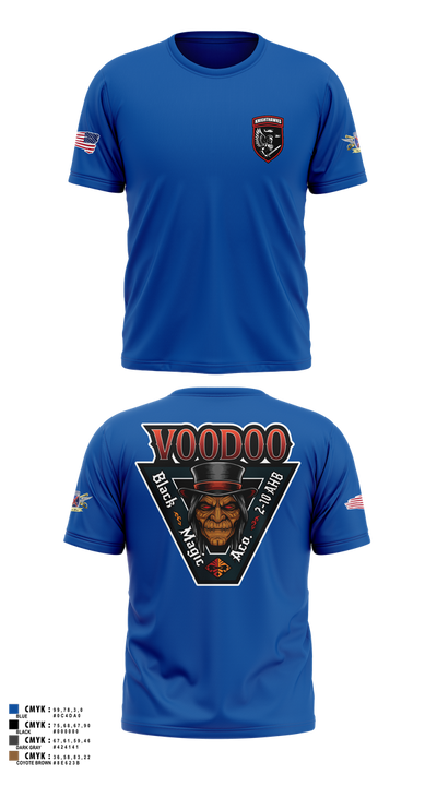 2-10 AHB Knighthawks 14380811 Short Sleeve Performance Shirt - 58
