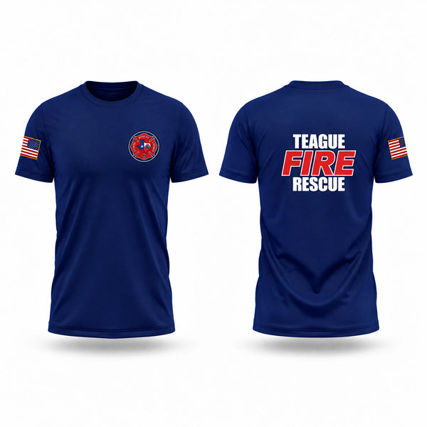Teague fire department station 9 Short Sleeve Performance Shirt - 1