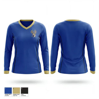 Womens Long Sleeve Vneck Shirt, Berkeley Stags, Wrestling, Teamtime, Team time, sublimation, custom sports apparel, team uniforms, spirit wear, spiritwear, sports uniforms, custom shirts, team store, custom team store, fundraiser sports, apparel fundraiser