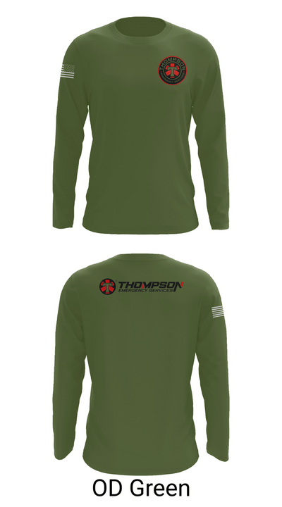 Thompson EMS 59462665 Long Sleeve Performance Shirt 46