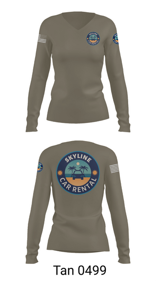 Womens Long Sleeve Vneck Shirt, Skyline Car Rental, Men's Basketball, Teamtime, Team time, sublimation, custom sports apparel, team uniforms, spirit wear, spiritwear, sports uniforms, custom shirts, team store, custom team store, fundraiser sports, apparel fundraiser