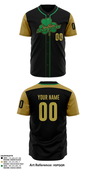 Full Button Baseball Jersey, 11U Southline Shamrocks, Baseball, Teamtime, Team time, sublimation, custom sports apparel, team uniforms, spirit wear, spiritwear, sports uniforms, custom shirts, team store, custom team store, fundraiser sports, apparel fundraiser