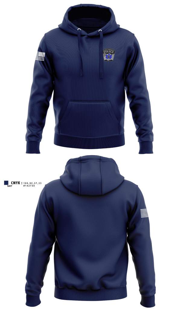 Hoodie, Maple Heights Police Department, Police, Teamtime, Team time, sublimation, custom sports apparel, team uniforms, spirit wear, spiritwear, sports uniforms, custom shirts, team store, custom team store, fundraiser sports, apparel fundraiser
