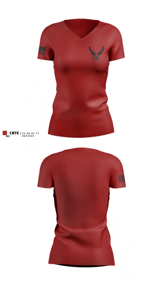 Womens Short Sleeve Vneck Shirt, Ga-931, Air Force, Teamtime, Team time, sublimation, custom sports apparel, team uniforms, spirit wear, spiritwear, sports uniforms, custom shirts, team store, custom team store, fundraiser sports, apparel fundraiser