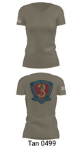 3D LCT 79323990 Women's Short Sleeve V-neck Shirt - 6