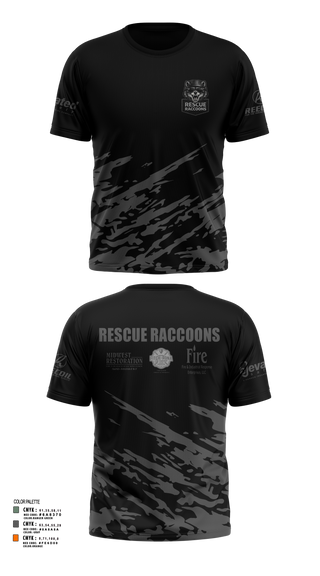 Short Sleeve Performance Shirt, Rescue Raccoons, Fire Department, Teamtime, Team time, sublimation, custom sports apparel, team uniforms, spirit wear, spiritwear, sports uniforms, custom shirts, team store, custom team store, fundraiser sports, apparel fundraiser