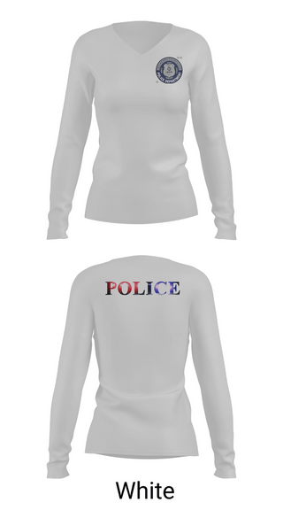 Womens Long Sleeve Vneck Shirt, Henry County Police Department, Police, Teamtime, Team time, sublimation, custom sports apparel, team uniforms, spirit wear, spiritwear, sports uniforms, custom shirts, team store, custom team store, fundraiser sports, apparel fundraiser