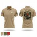 1-120th IN Crimson 57847034 Short Sleeve Performance Polo - 1