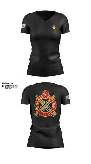 Womens Short Sleeve Vneck Shirt, RTS-M FT. HOOD, Army, Teamtime, Team time, sublimation, custom sports apparel, team uniforms, spirit wear, spiritwear, sports uniforms, custom shirts, team store, custom team store, fundraiser sports, apparel fundraiser