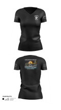 Cincinnati Police Marine Patrol 27888312 Women's Short Sleeve V-neck Shirt - 21